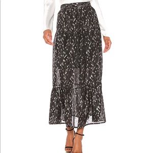 Black & Silver Portia Skirt by Sabina Musayev